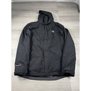 Karrimor Jacket Mens M Black Weathertite Nylon Windbreaker 3 in 1 Hooded UK